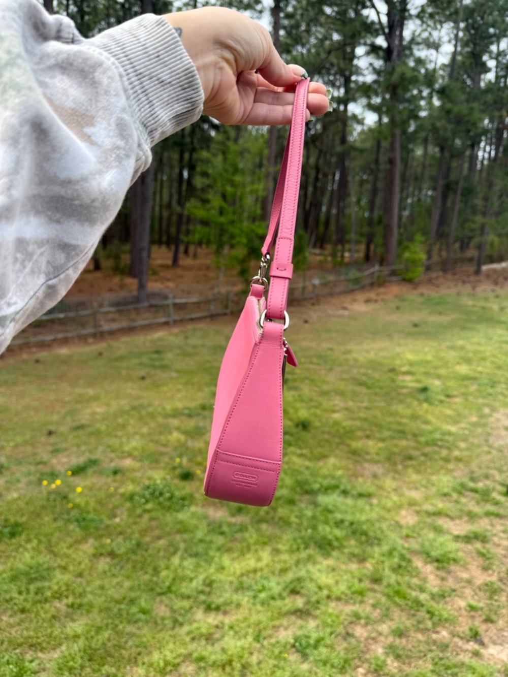 Coach Pearlized Nappa Leather Demi Shoulder Bag - Picture 2 of 8